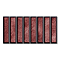 Rubin Kit-Kat Gloss Red Wall Tiles - 150 x 300mm