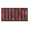 Rubin Kit-Kat Gloss Red Wall Tiles - 150 x 300mm