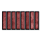 Rubin Kit-Kat Gloss Red Wall Tiles - 150 x 300mm