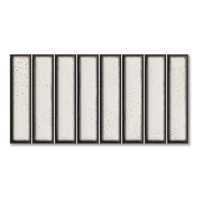 Rubin Kit-Kat Gloss White Wall Tiles - 150 x 300mm