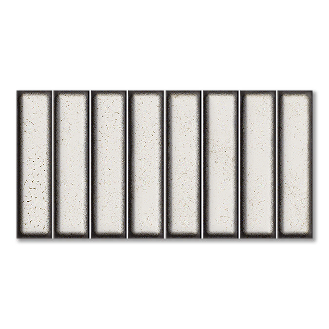 Rubin Kit-Kat Gloss White Wall Tiles - 150 x 300mm