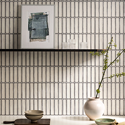 Rubin Kit-Kat Gloss White Wall Tiles - 150 x 300mm