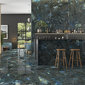 Rubin Large Format Labradorite Effect Wall and Floor Tiles - 600 x 1200mm