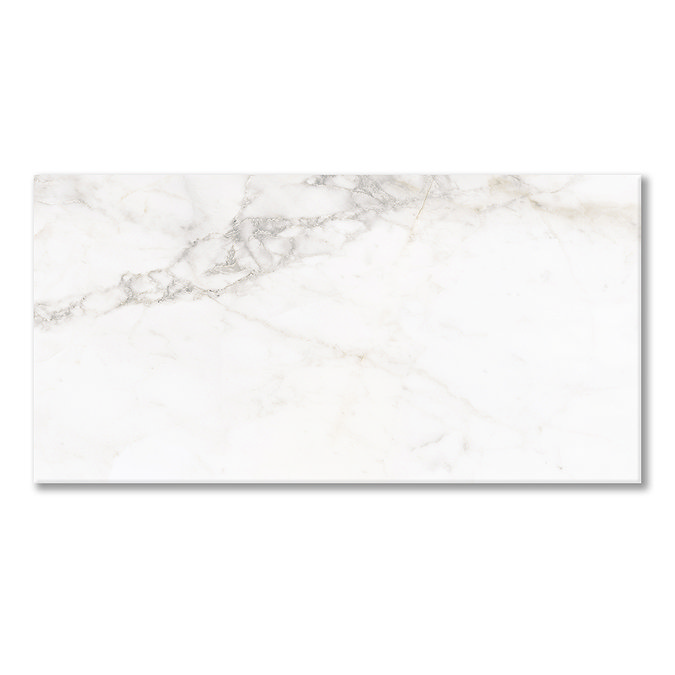 Ruvo Gloss White Marble Effect Wall Tiles - 250 x 500mm