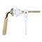 Rydal Gold Traditional Cistern Lever  Profile Large Image