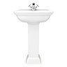 Rydal Traditional Basin + Pedestal (1 Tap Hole)  Feature Large Image