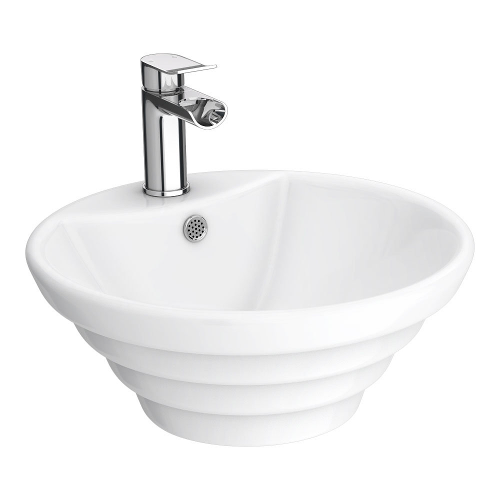 Salerno Round Counter Top Basin 1 Tap Hole At Victorian Plumbing