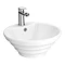 Salerno Round Counter Top Basin - 1 Tap Hole - 480mm Large Image