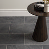 Salvo Black Stone Effect Wall and Floor Tiles - 316 x 608mm