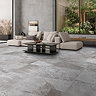 Salvo Large Format Grey Stone Effect Wall and Floor Tiles - 600 x 1200mm
