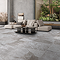 Salvo Large Format Grey Stone Effect Wall and Floor Tiles - 600 x 1200mm