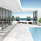 Salvo Large Format White Stone Effect Wall and Floor Tiles - 600 x 1200mm