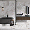 Salvo Large Format White Stone Effect Wall and Floor Tiles - 600 x 1200mm
