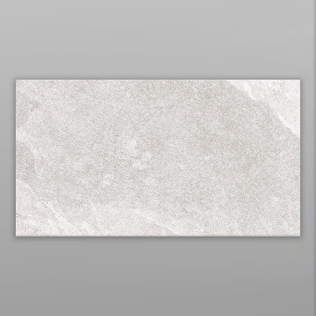 Salvo White Stone Effect Rectified Wall and Floor Tiles - 316 x 608mm