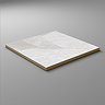 Salvo White Stone Effect Rectified Wall and Floor Tiles - 600 x 600mm
