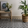 Stonehouse Studio Santori Black & White Chequered Marble Effect Wall & Floor Tiles - 223 x 223mm