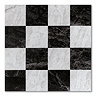 Santori Black & White Chequered Stone Effect Tiles - 223 x 223mm