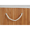 Saroma Square Bamboo Laundry Hamper - Natural  Feature Large Image