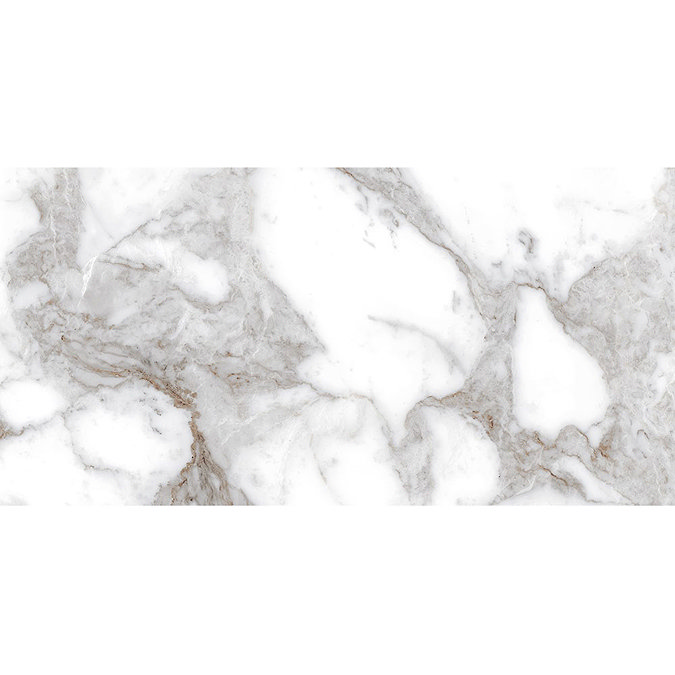 Sarzano Carrara Marble Effect Wall & Floor Tiles - 300 x 600mm  Feature Large Image