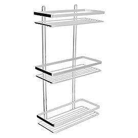 Euroshowers 3 Tier Shower Storage Basket Chrome – 56500