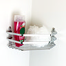 Euroshowers Single Corner Storage Basket - Chrome