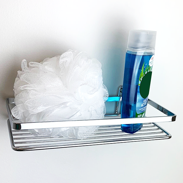 Satina Single Small Rectangular Shelf 58190 at Victorian Plumbing UK