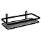 Satina - Single Small Rectangular Shelf - Black - 58120 Large Image