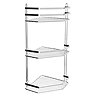 Euroshowers Bathroom Corner Basket Tidy – Triple Tier – Chrome – 57600