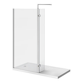 Nova 1400 x 900 Wet Room (800mm Screen, Return Panel + Tray) Large Image