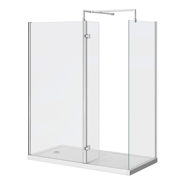 Nova 1400 x 900 Wet Room (Inc. Screen, Side Panel + Return Panel with Tray)