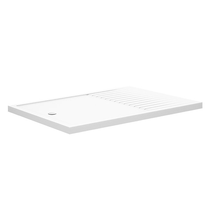 Aurora 1400 x 900mm Walk In Shower Tray With Drying Area  Feature Large Image