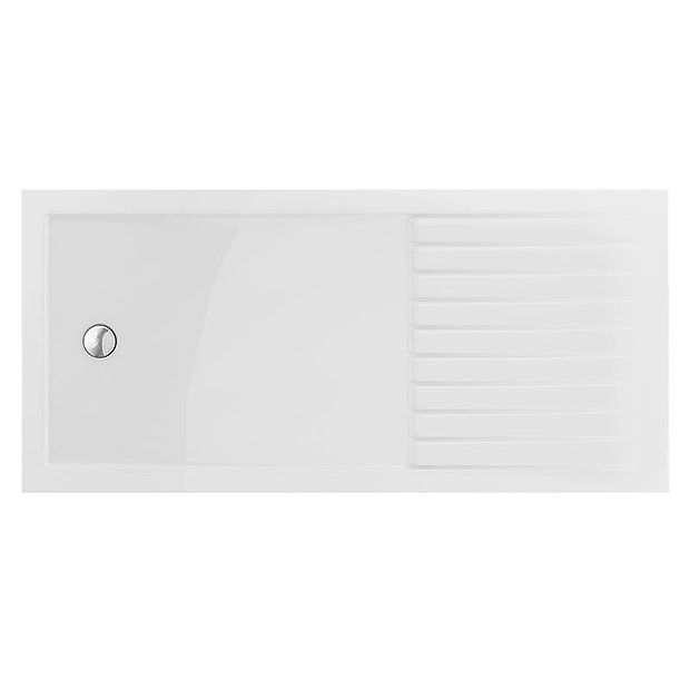 Aurora 1700 x 800mm Walk In Shower Tray With Drying Area  Profile Large Image