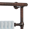 Savoy Antique Copper Traditional Heated Towel Rail Radiator  Profile Large Image