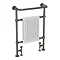 Savoy Black Nickel Traditional Heated Towel Rail  Profile Large Image