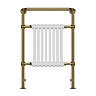 Savoy Brushed Gold Traditional Heated Towel Rail Radiator  Profile Large Image