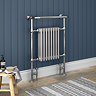 Savoy Light Grey Traditional Heated Towel Rail Radiator Large Image