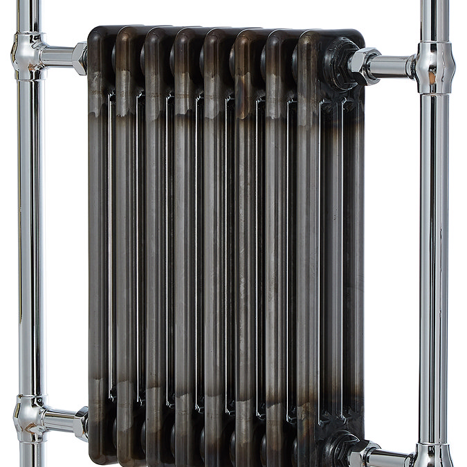 Ball Jointed Antique Brass Towel Rail, Antique Brass l Radiators