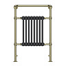 Savoy Traditional Heated Towel Rail Radiator (Brushed Brass & Anthracite Grey)  Profile Large Image