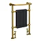 Chatsworth Savoy Traditional Heated Towel Rail Radiator (Brushed Gold & Anthracite Grey)