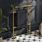 Chatsworth Savoy Traditional Heated Towel Rail Radiator (Brushed Gold & Anthracite Grey)