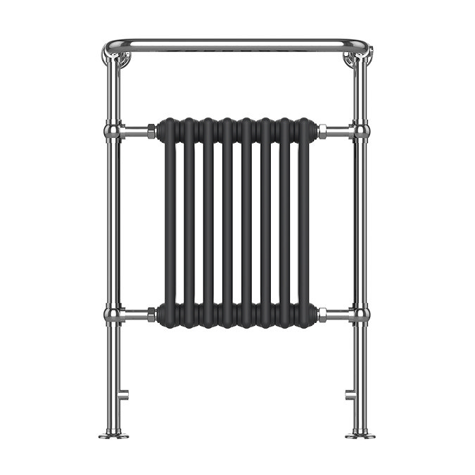 Savoy Traditional Heated Towel Rail Radiator (Chrome & Anthracite Grey)  Feature Large Image