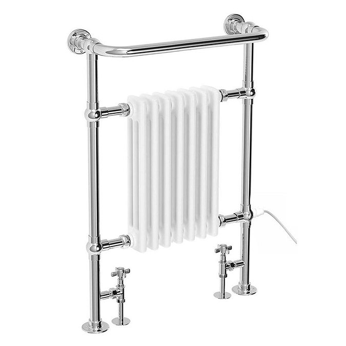 Savoy Traditional Towel Rail (inc. Valves + Electric Heating Kit) Large Image