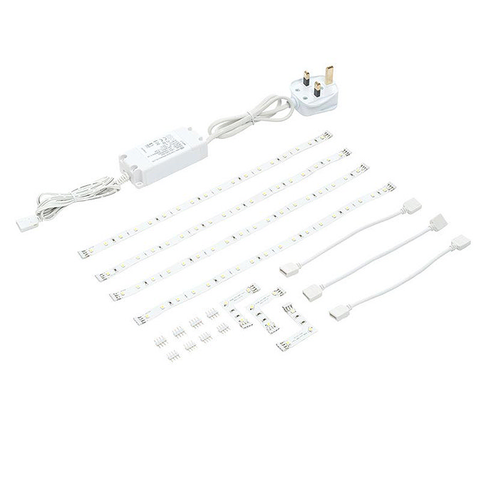 Saxby Flexline 1.2m Undercabinet Lighting Kit - Warm White Large Image