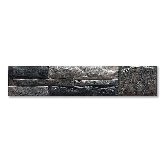 Sayan Graphite Stone Effect Split Face Wall Tiles - 100 x 500mm
