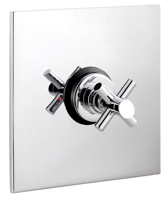 Scope Concealed Thermostatic Sequential Shower Valve With Square Plate 