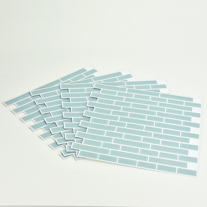 Sea Glass Peel & Stick Backsplash Tiles - Pack of 4  Standard Large Image