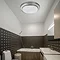 Searchlight 2 Tier White LED Flush Light with Aluminium Trim - 7402-34 Profile Large Image