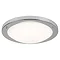 Searchlight 41cm Satin Silver Flush Fitting with Opal Glass - 8703SS Large Image