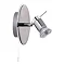 Searchlight Aries Chrome & Satin Silver Wall Spotlight - 7441CC-LED Large Image