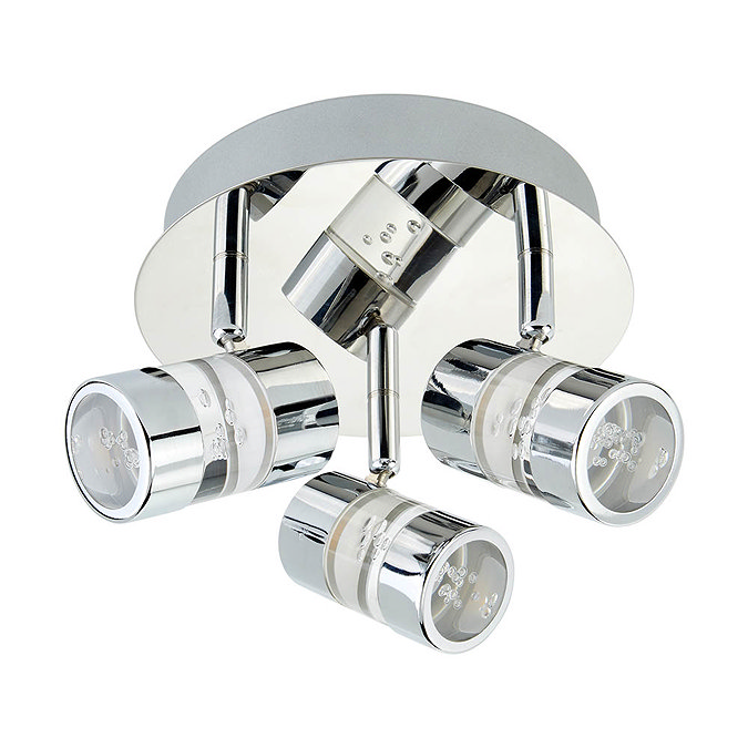 Searchlight Bubbles Chrome 3 LED Ceiling Spotlight with Acrylic Bubbles Effect - 4413CC  Profile Lar